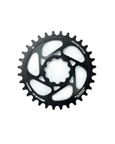 Leonardi Racing Round Chainring Gecko Rotor Rex - 32 T Black