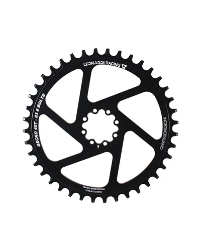 Leonardi Racing Gecko Sram Round Sprocket 8 Screws - S3, 40 T Black