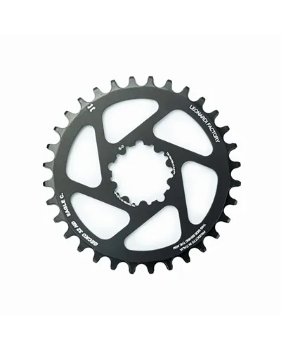 Leonardi Racing Gecko Sram BB30 Round Sprocket - Offset 0, 36 T Black