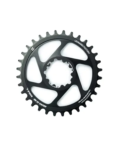 Leonardi Racing Gecko Sram GPX Round Sprocket - Offset 6, 34 T Black