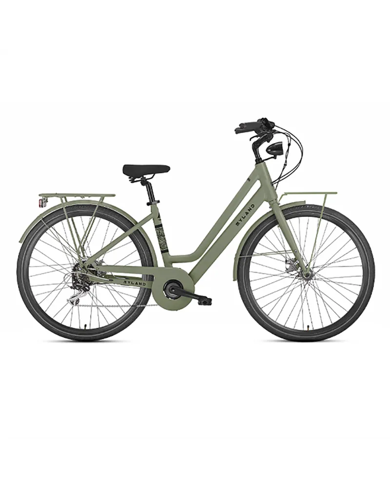 Myland Margherita 28" 7v e-Bike 378Wh Taglia 46, Verde/Nero Sporty