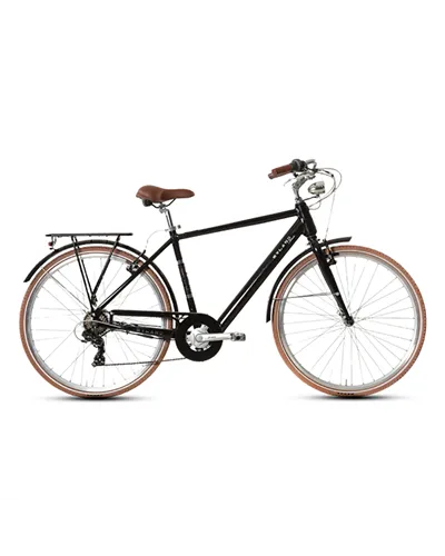 Myland Rudy Size 28" 7sp e-Bike 378Wh Size 52, Black Classic