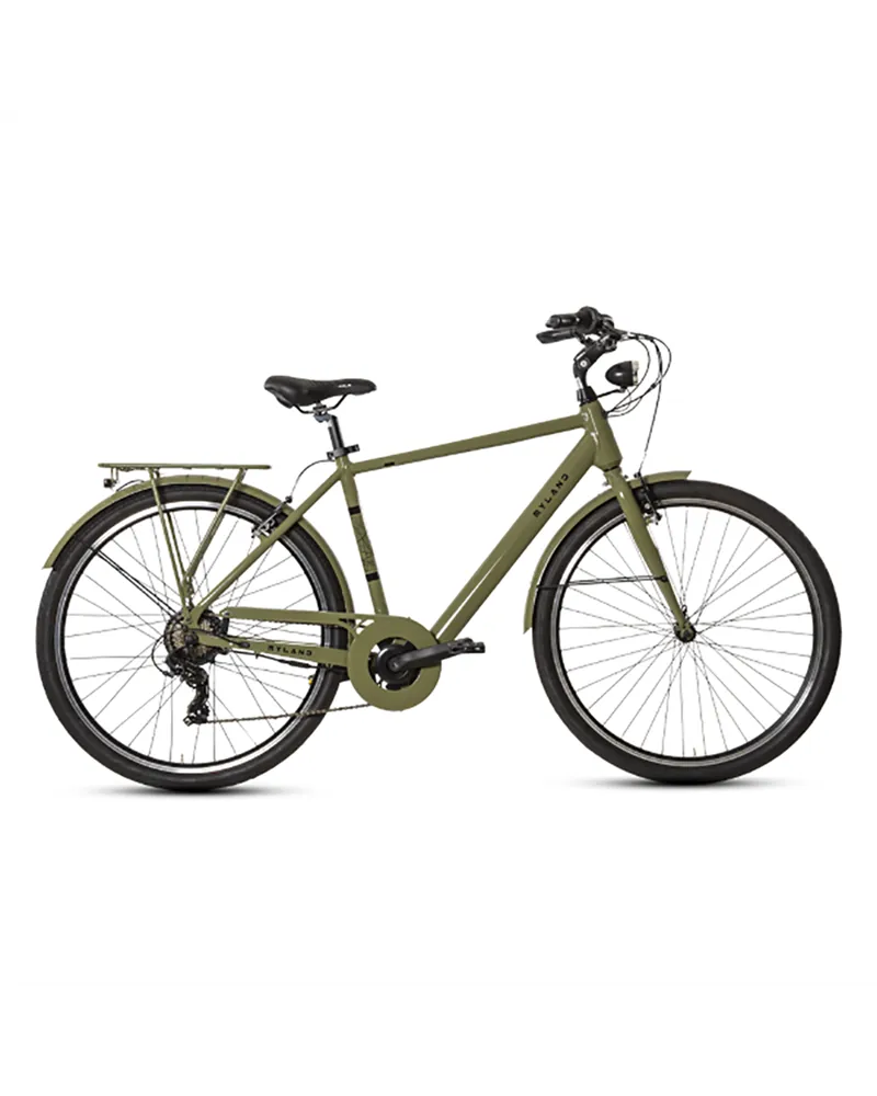 Myland Rudy 28" 7v e-Bike 378Wh Taglia 52, Verde/Nero Sporty