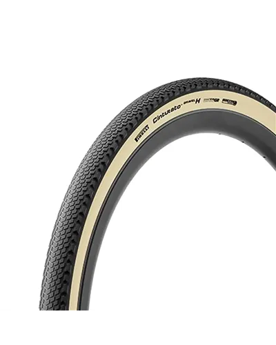 Pirelli Tyre Cinturato Gravel H High Performance Line, Made In Italy - 700X50, Black/Tan (Retrò)