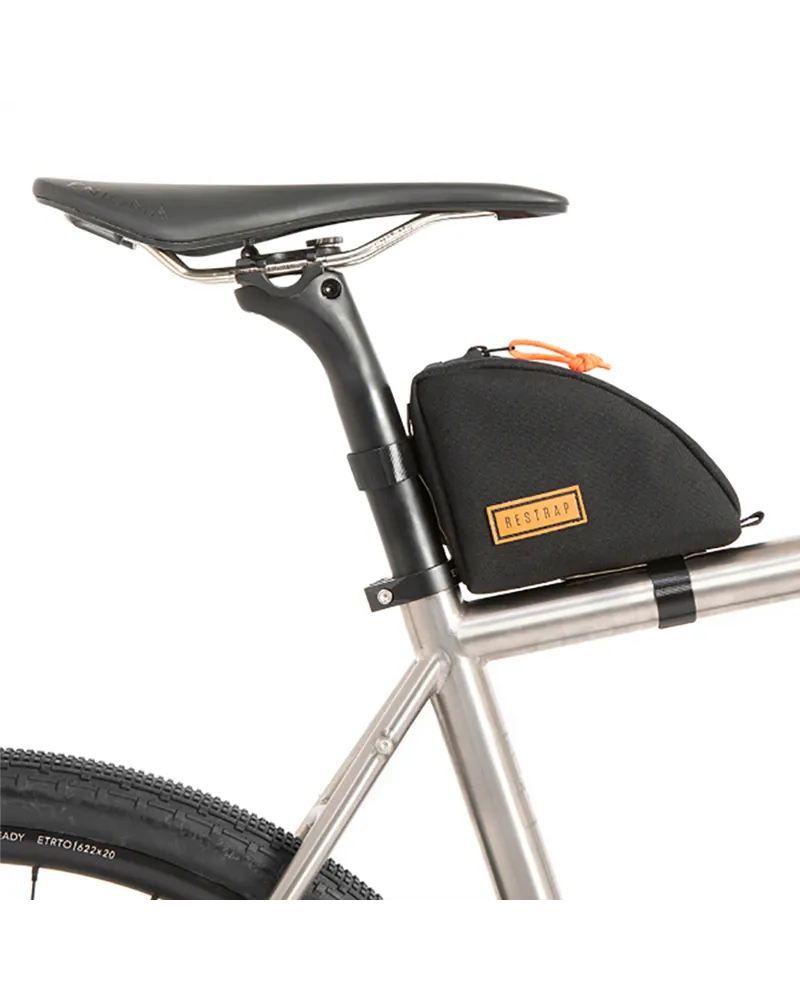 Restrap Borsa Posteriore Top Tube - 0,8 Litri, Nero