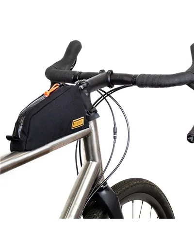 Restrap Borsa Top Tube Bolt-On - 0.8 Litri, Nero