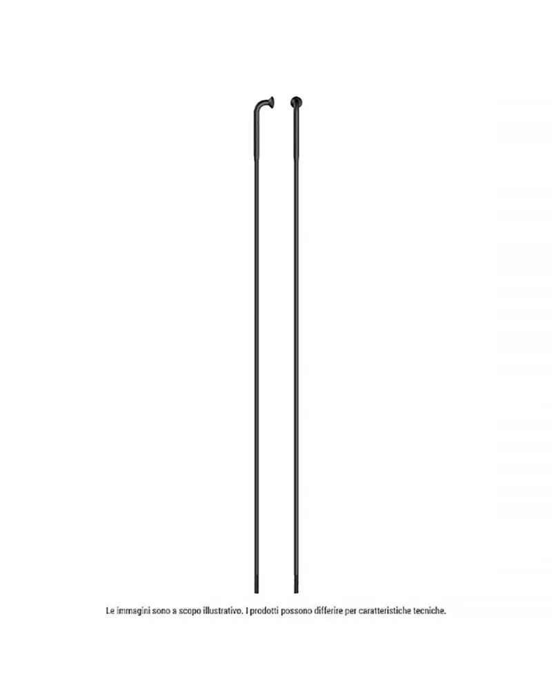 Sapim Raggio Strong Inox Testa J-Bend - 280 mm, Nero (4 pz)