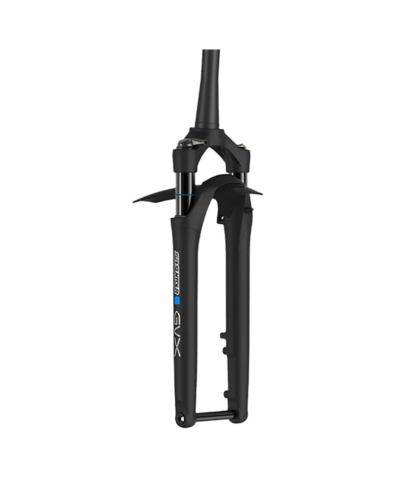 SR Suntour Forcella Aria GVX32-E 700C Disc - 40 mm, Nero Opaco, LOR, PP 12X100 mm, Tapered 1 1/8 - 1,5, Rake 45.4 mm