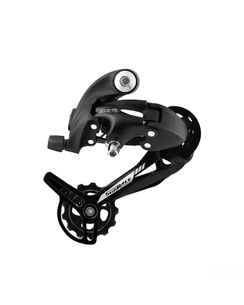 SunRace Rear Derailleur M4 7/8S - Long Cage, Black