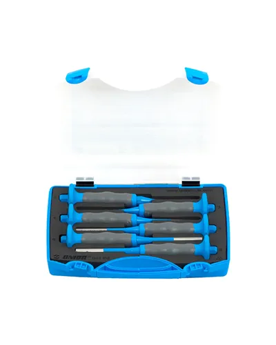 Unior Set of Pin Punches with Handle 641/6HSPB in Plastic Bottle