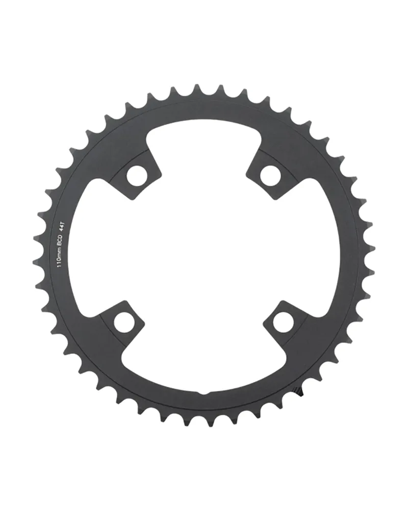 Vision Chainring Powerbox Aero BCD 110 mm Asymmetric ABS 4-Bolts 2 X 12S - 44 T Black, WB706