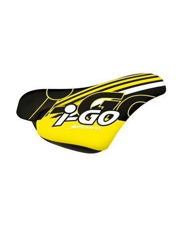 RMS Saddle For Boy, Model I-Go, Black And Yellow.