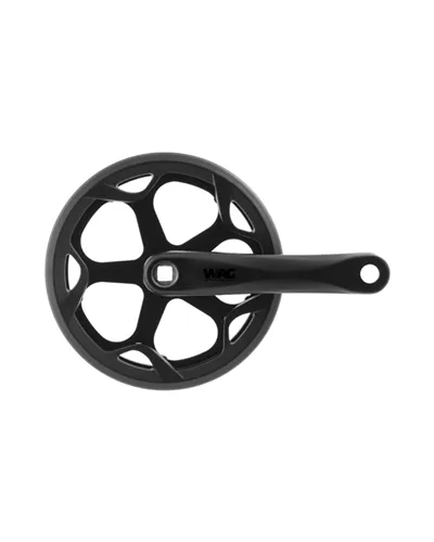 WAG Crankset Solid Chainring Guard Fat Bike - 46T, 165 mm, Alu, Black