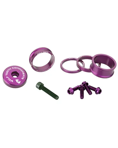 Wolf Tooth Spacers and Bolts Kit Anodized Alu - Ultraviolet