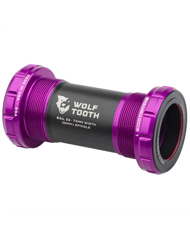 Wolf Tooth Movimento Centrale BSA Filetto Inglese per Perno 30 mm - Viola