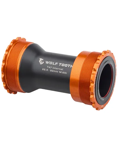 Wolf Tooth Bottom Bracket Road T47 85.5 for Axle 30 mm - Orange