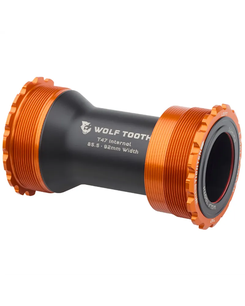 Wolf Tooth Movimento Centrale Road T47 85.5 per Perno 30 mm - Arancio