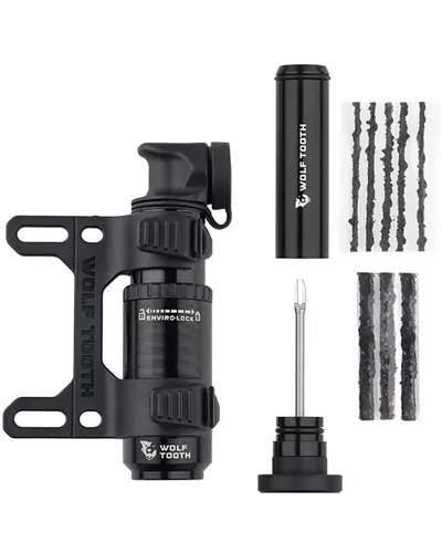 Wolf Tooth Encase Pump - 30cc, Tubeless Tire Plug Tool, Black