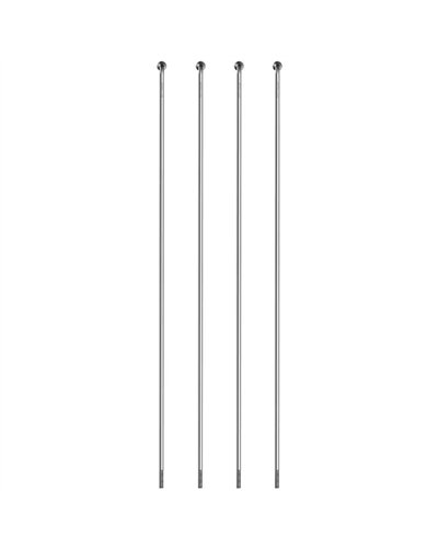 Sapim Raggio Leader Inox 2.6 J-Bend - 252 mm, Argento (4 pz)
