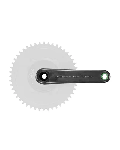 Campagnolo Crankarms Power Meter Super Record Wireless Carbon QCK-Tech TI 1X13S - 175 mm, Black