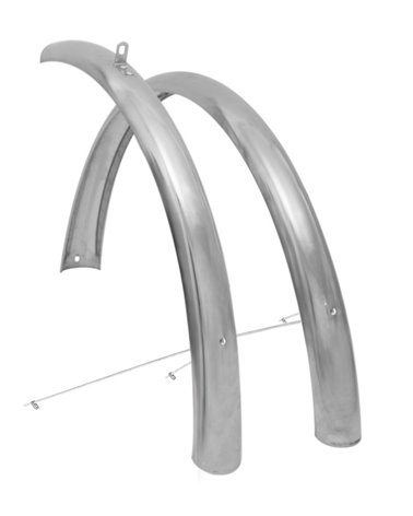 RMS 51mm 28 Inox Metal Fenders Touring With Assembling Parts