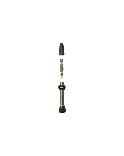 WAG Coppia Valvole Tubeless Smontabili Presta 40mm Base Conica