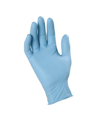 RMS Pack 100 Pieces Nitrile Light - Blue Gloves Large Size