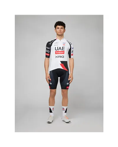 Pissei UAE Emirates XRG 2026 Team Replica Men's Short Sleeve Cycling Jersey, White