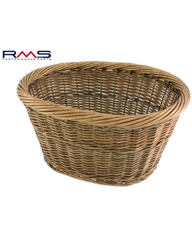 RMS Wicker Oval Basket, Size: 36X30X19Cm. Brown Color.