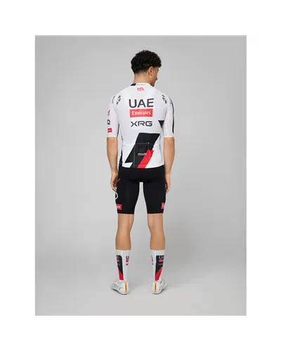 Pissei Magistrale Ultra UAE Emirates XRG 2026 Official Team Maglia Maniche Corte Full Zip Uomo, Bianco