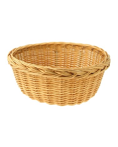RMS Wicker Oval Basket, Natural Color, 40X35X19H Cm, Without Hooks