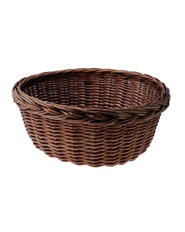 RMS Wicker Oval Basket, Brown Color, 40X35X19H Cm, Without Hooks