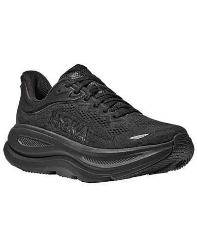 Hoka One One Bondi 9 Wide Scarpe Running Uomo, Black/Black