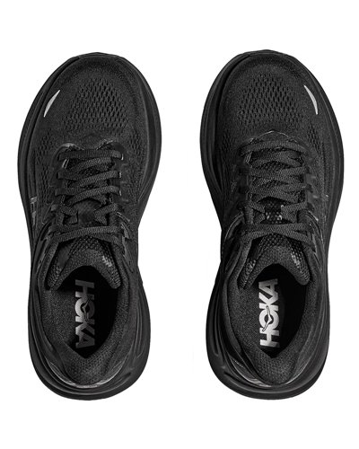 Hoka One One Bondi 9 Wide Scarpe Running Uomo, Black/Black