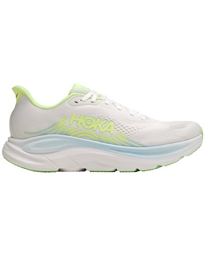 Hoka Clifton 11 Women's Running Shoes, Frost/Neon Yuzu