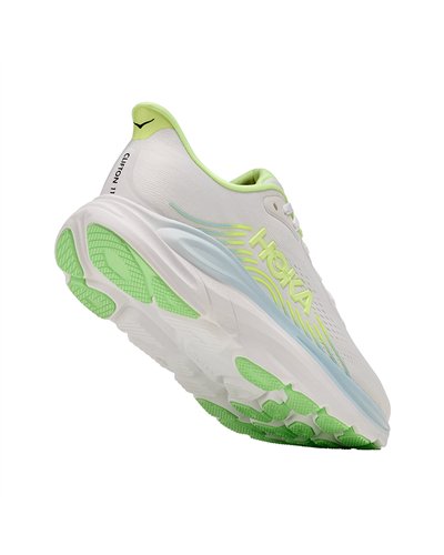 Hoka Clifton 11 Scarpe Running Donna, Frost/Neon Yuzu