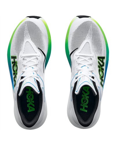 Hoka Rocket X 3 Unisex Running Shoes, Frost/Electric Lime