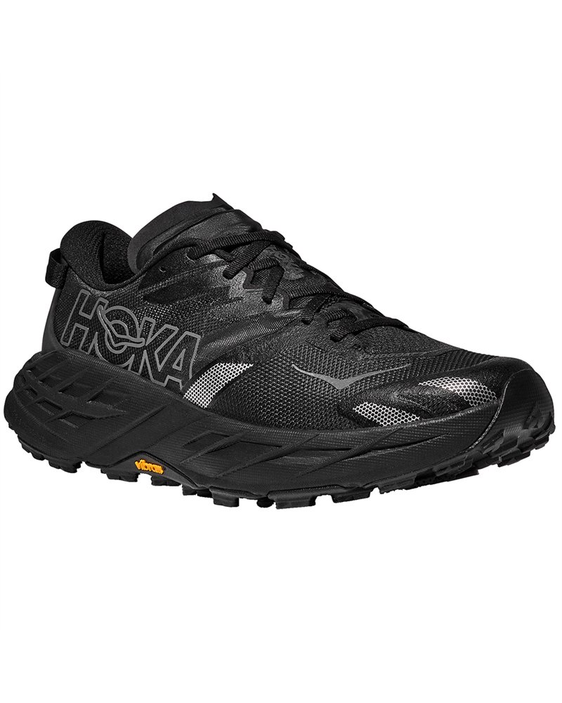 Hoka Speedgoat 7 Men's Trail Running Shoes, Black/Outer Orbit