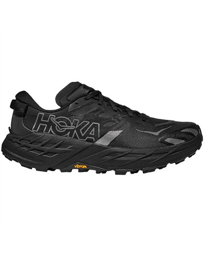 Hoka Speedgoat 7 Men's Trail Running Shoes, Black/Outer Orbit