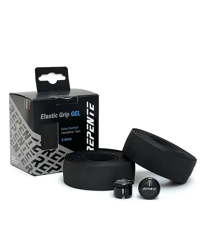 Repente Elastic Grip Gel Bar Tape, Black