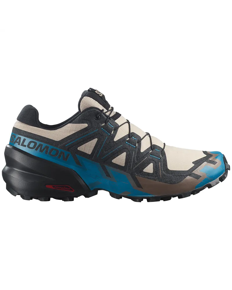 Salomon Speedcross 6 Scarpe Trail Running Uomo, Oxford Tan/Black/Mykonos Blue