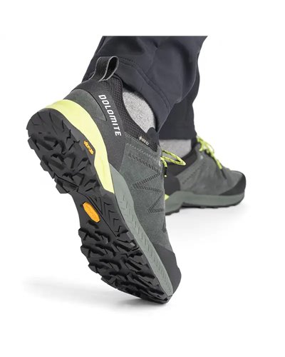 Dolomite Crodarossa Leather GTX Gore-Tex Scarpe Uomo, Silver Green/Lime Green