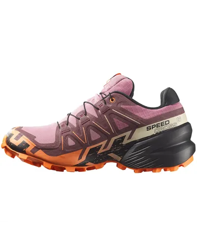 Salomon Speedcross 6 GTX Gore-Tex Women's Trail Running Shoes, Dusky Orchid/Huckleberry/Nectarine