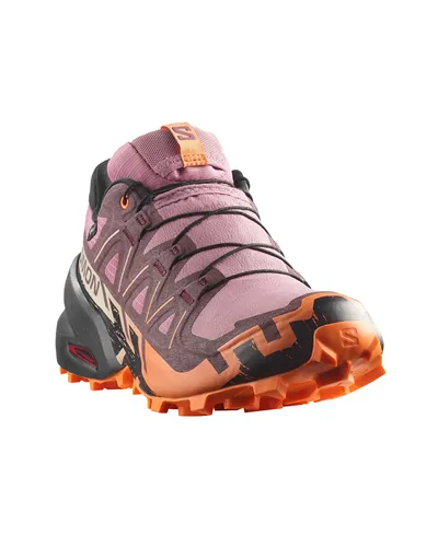 Salomon Speedcross 6 GTX Gore-Tex Women's Trail Running Shoes, Dusky Orchid/Huckleberry/Nectarine