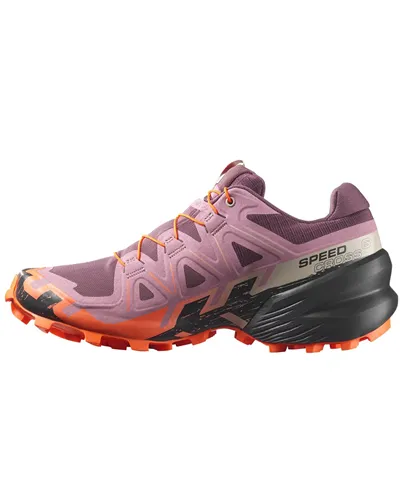Salomon Speedcross 6 Women's Trail Running Shoes, Huckleberry/Dusky Orchid/Nectarine