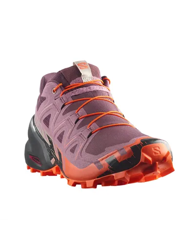 Salomon Speedcross 6 Women's Trail Running Shoes, Huckleberry/Dusky Orchid/Nectarine