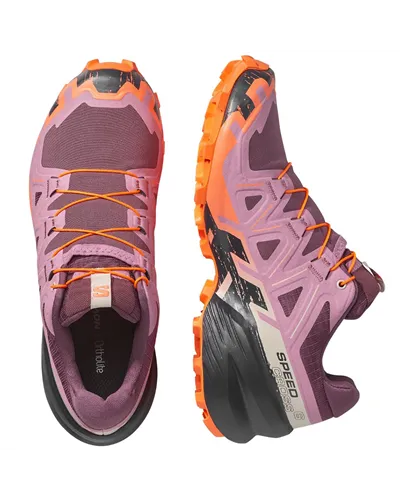 Salomon Speedcross 6 Women's Trail Running Shoes, Huckleberry/Dusky Orchid/Nectarine
