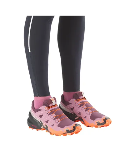 Salomon Speedcross 6 Women's Trail Running Shoes, Huckleberry/Dusky Orchid/Nectarine