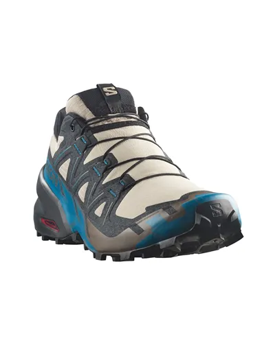 Salomon Speedcross 6 Scarpe Trail Running Uomo, Oxford Tan/Black/Mykonos Blue