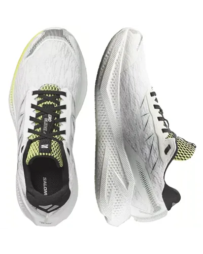 Salomon Aero Glide 4 GRVL Men's Trail Running Shoes, White/Sunny Lime/Black